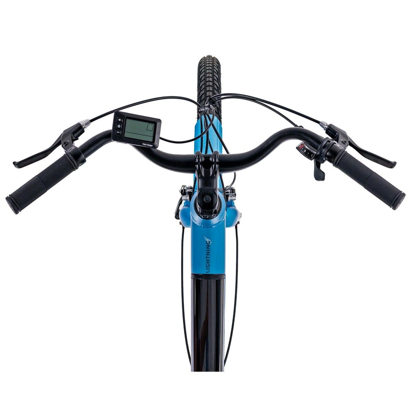 Pedal Lightning 27.5'' Step Through Electric Hybrid Bike Light Blue