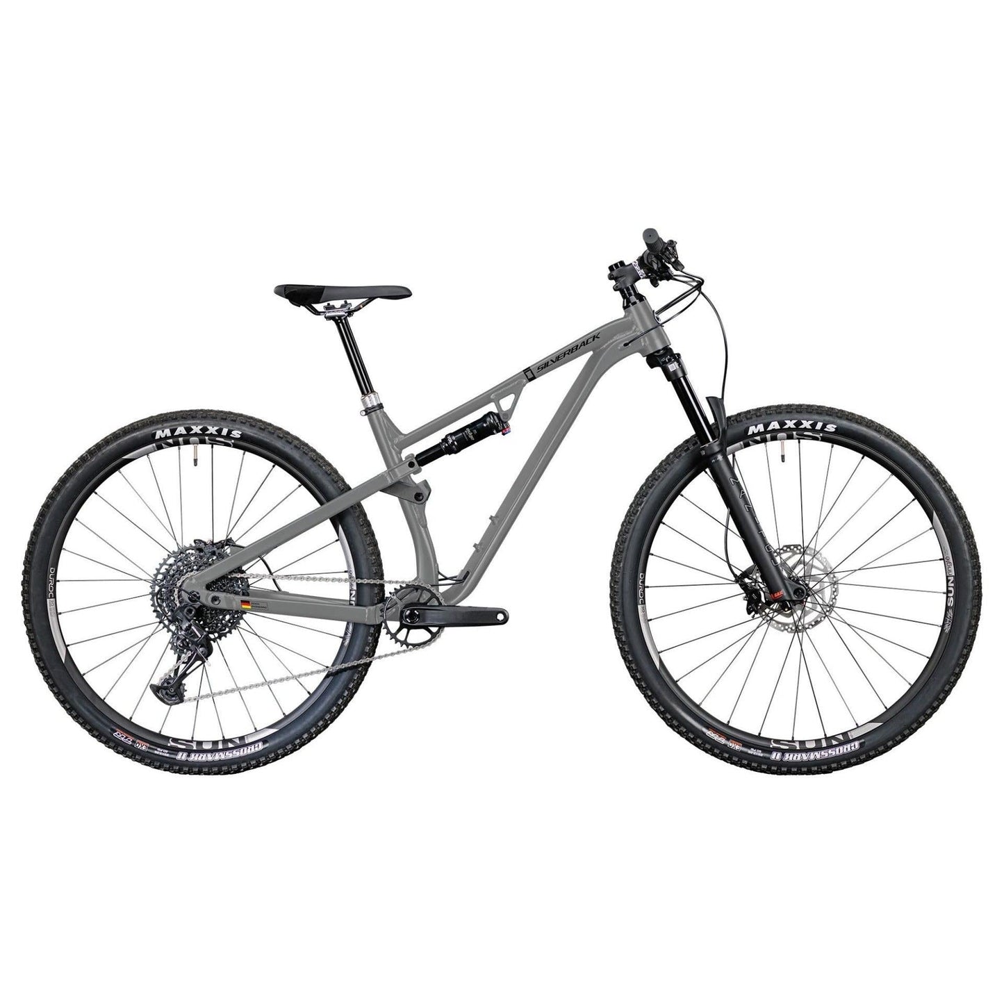 Silverback Stratos AL Elite Dual Suspension Mountain Bike Grey/Black