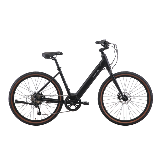 VelectriX Cruiser Step Through Electric Bike Jet Black