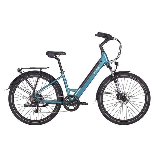 VelectriX2 Urban+ Step Through Electric Hybrid Bike Ocean