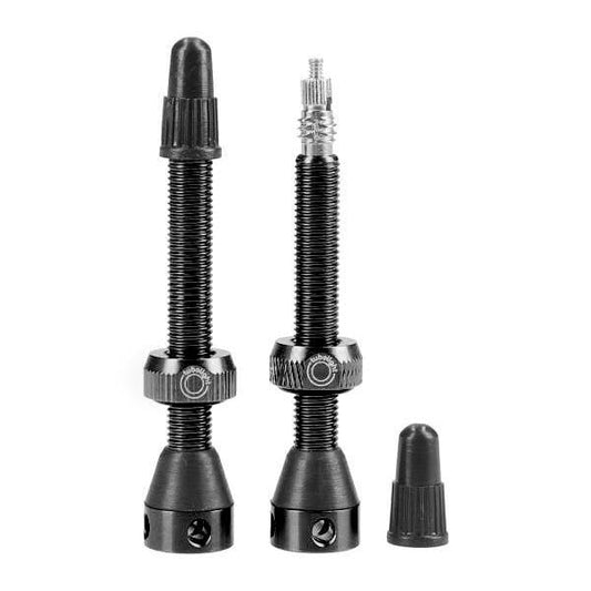 Tubolight Tubeless Valve Pair 50mm Black